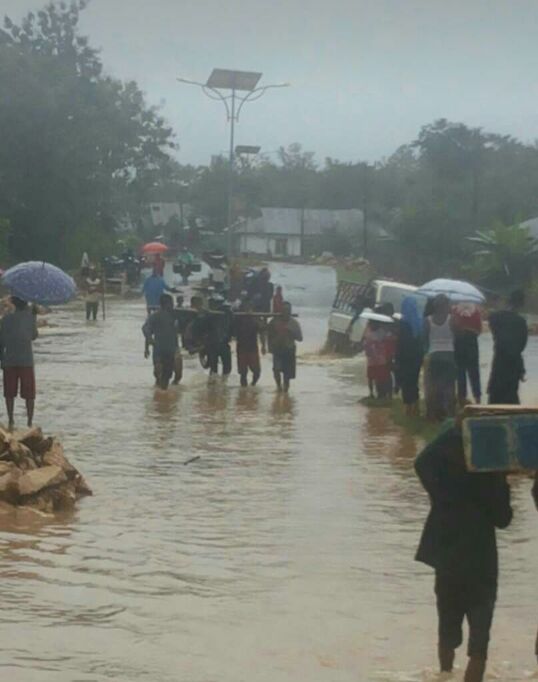 Banjir di Desa Guali Muna Barat, 20 Rumah Terendam