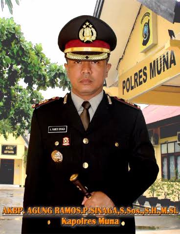 Kapolres Muna, AKBP Agung Ramos P Sinaga