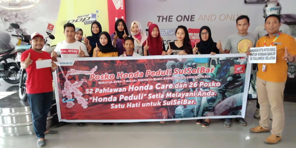 PT Astra Motor Kabupaten Konawe Selatan Provinsi Sulawesi Tenggara (Sultra) kembali mendirikan posko guna melakukan pengalangan dana bagi korban bencana banjir di Sulawesi Selatan dan Barat