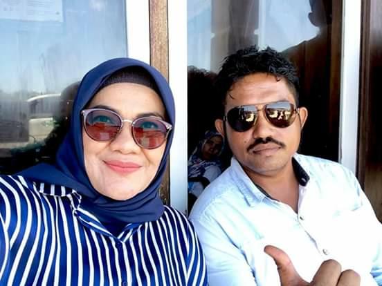 foto terakhir Ilmiati Daud (kiri) bertemu jafarudin (kanan) saat di acara festival kaledupa 2018 lalu