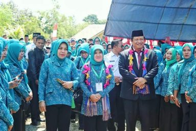 Penyambutan Tim Penilai Lomba 10 Program PKK