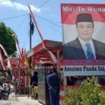 Baliho Rajiun Tumada yang tidak di turunkan di jalan gatot subroto depan rumah Anwar Halis