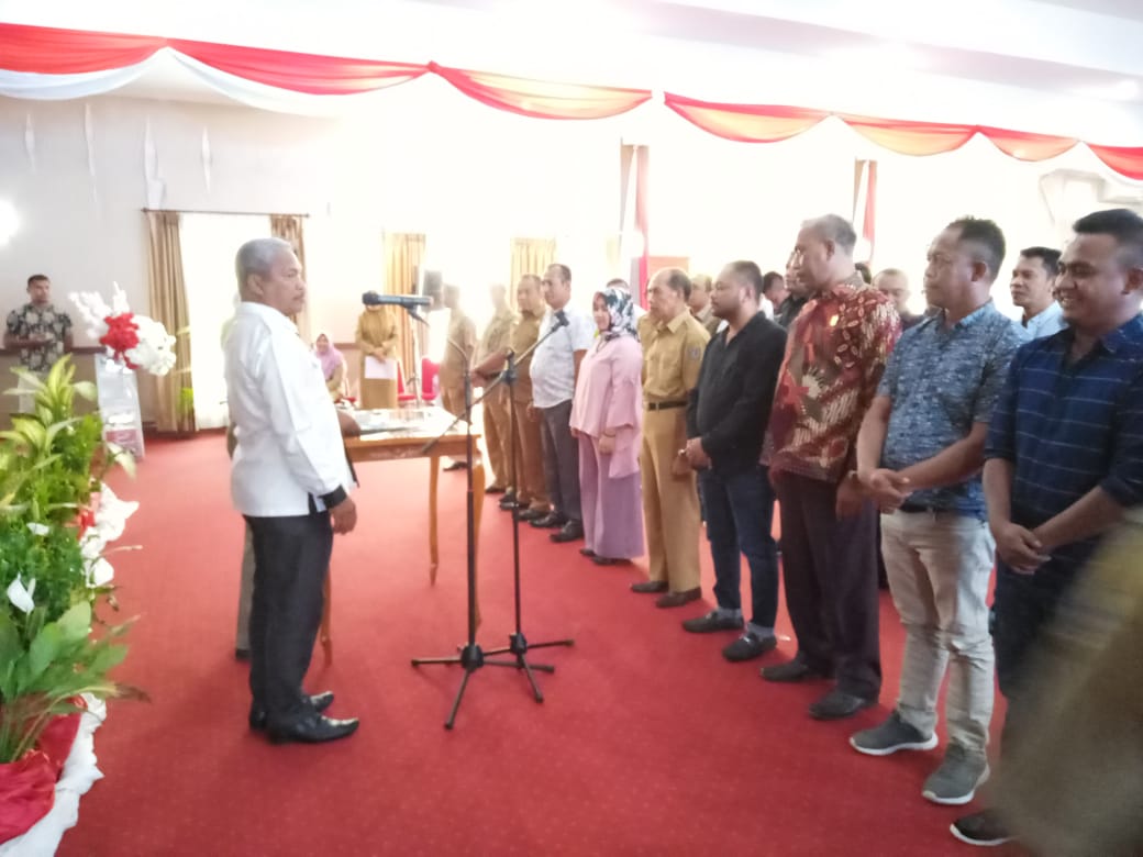 DPRD Muna menggelar gladi pelantikan Anggota DPRD terpilih Periode 2019-2024