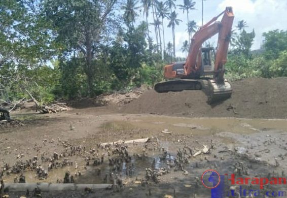 Penambangan Pasir Ilegal di Pesisir Pantai Desa Puununu, Kec. Kabaena Selatan