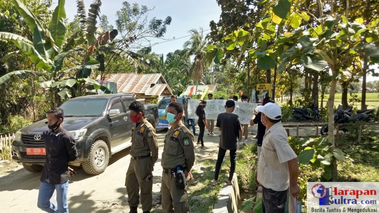 Warga Lantawonua Sambut Kedatangan Andi Nirwana dengan Protes Jalan Rusak