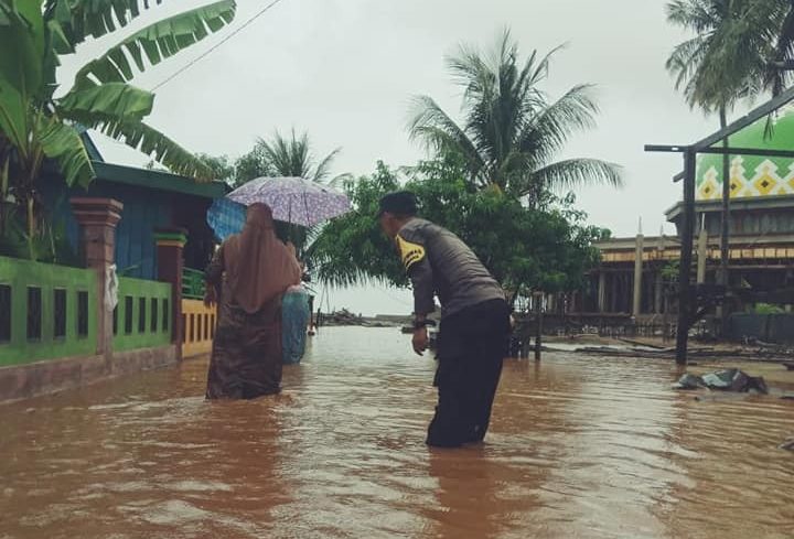 Banjir di Pulau Kabaena rendam ratusan rumah warga (Foto : Istimewa)