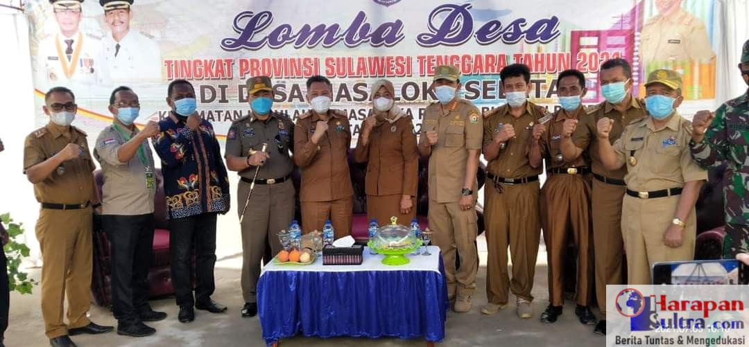 Foto bersama Tim Penilai Lomba Desa dan Kelurahan Tingkat Provinsi Sulawesi Tenggara