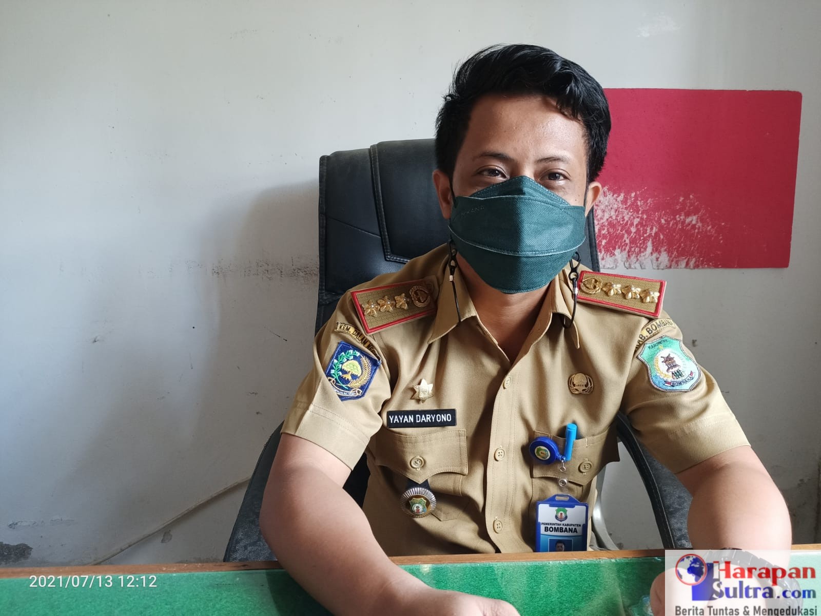 Kepala bidang Mutasi, Promosi dan Pengembangan SDA BKPSDM Bombana Yayan Daryono, S,STP.,M.A.P