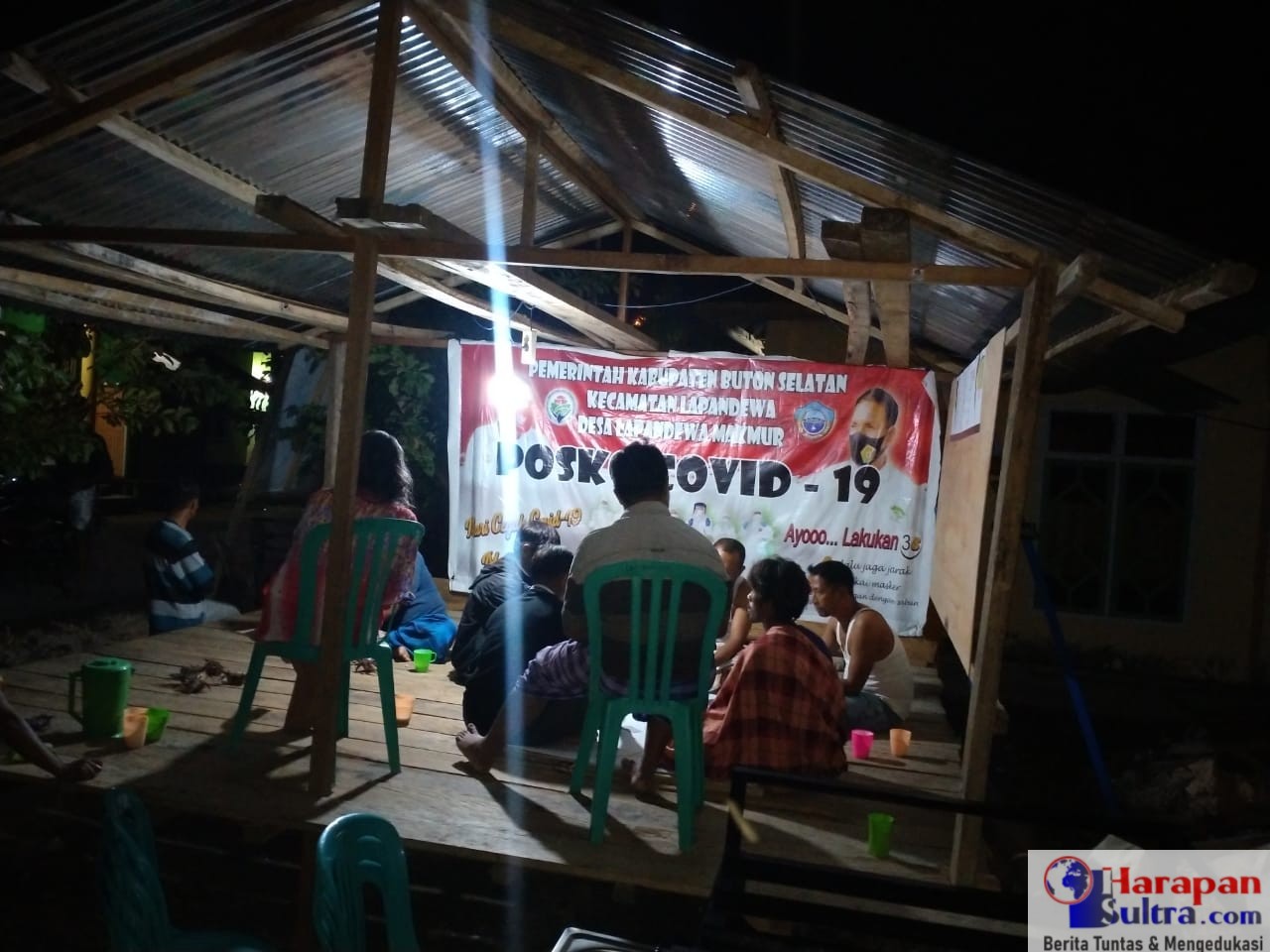 Kegiatan Penjagaan di Pos Satgas Covid-19