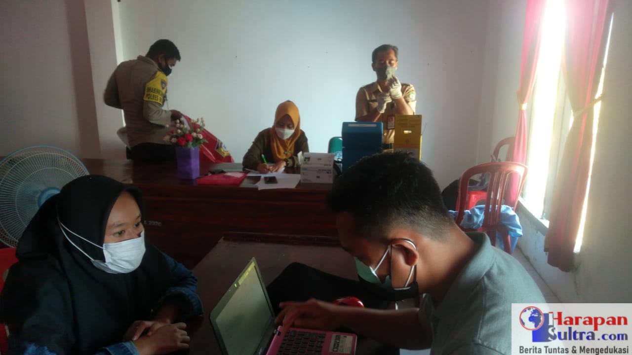 Salah Satu Kegiatan Vaksin Yang dilakukan PKM Rumbia