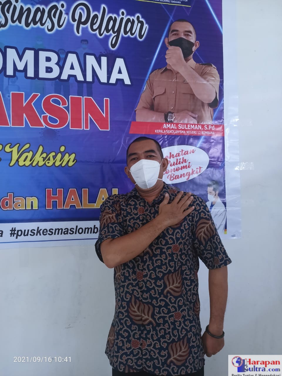 Kepala Sekolah SMA Negeri 12 Bombana, Amal Sulaeman, S.Pd