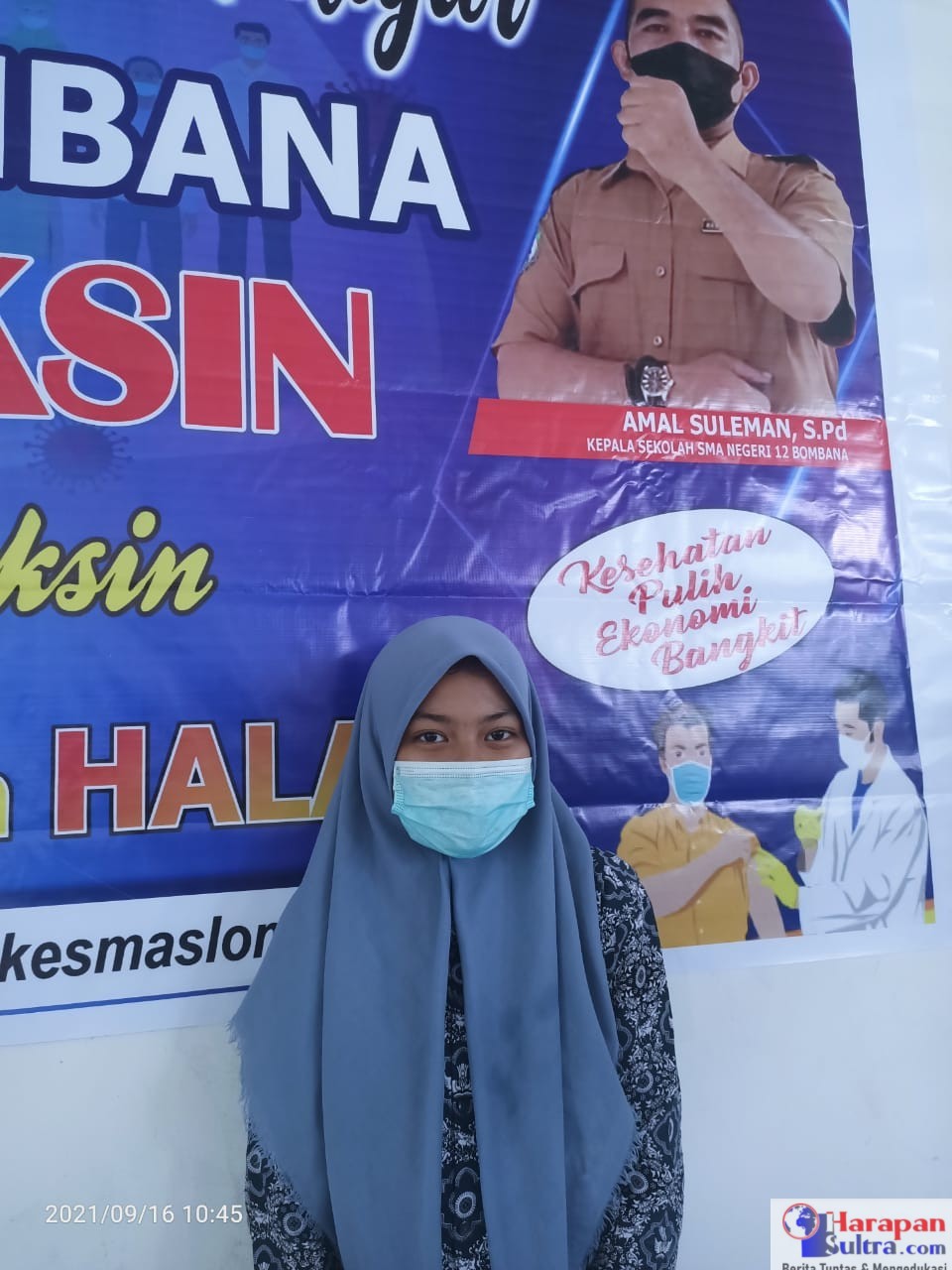 Sukma, salah satu pelajar di SMAN 12 Bombana