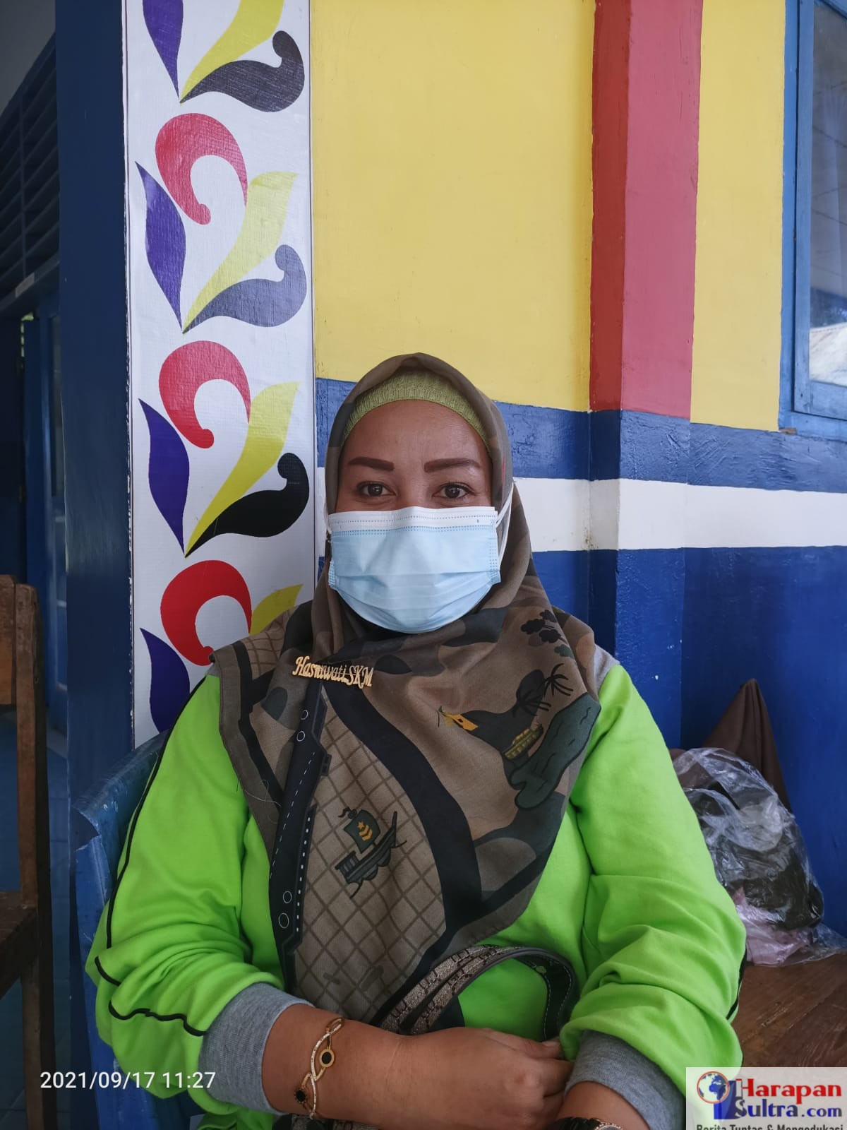 Kepala PKM Rarowatu. Hasniwati, S.KM