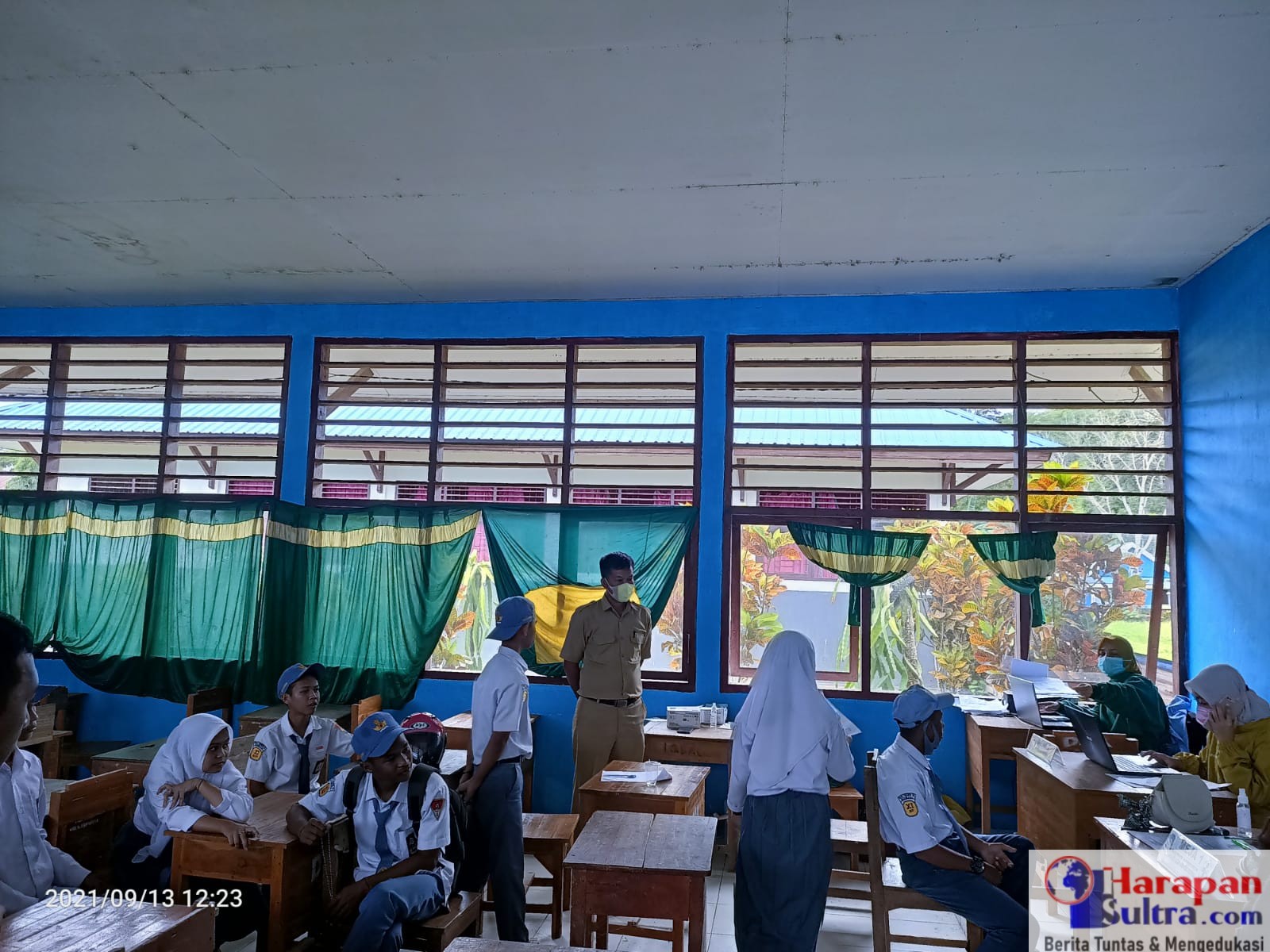 Pelaksanaan Vaksin di SMKN 2 Bombana