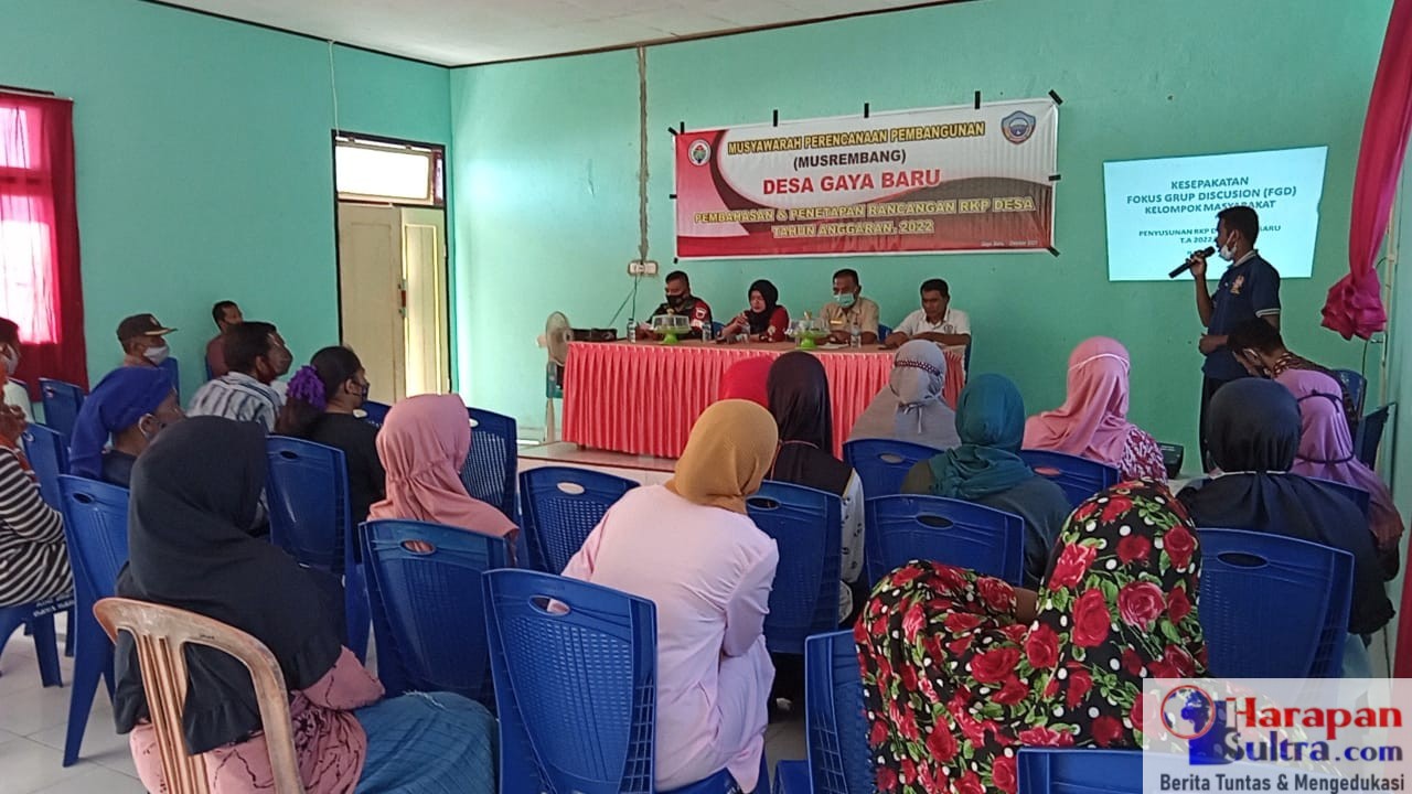 Kegiatan Musrembang Desa Gaya Baru