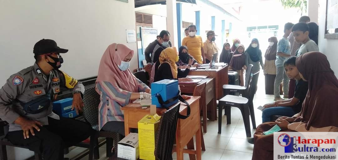 Kegiatan Vaksinasi di Kecamatan Tontonunu