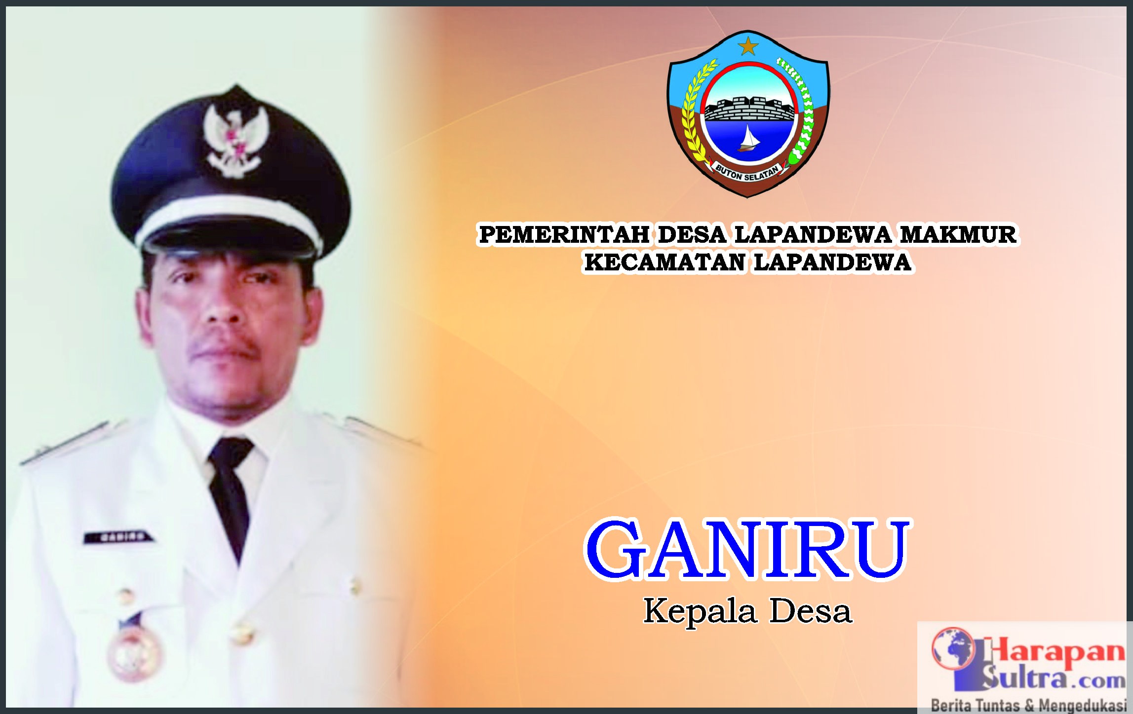 Ganiru, Kepala Desa Lapandewa Makmur