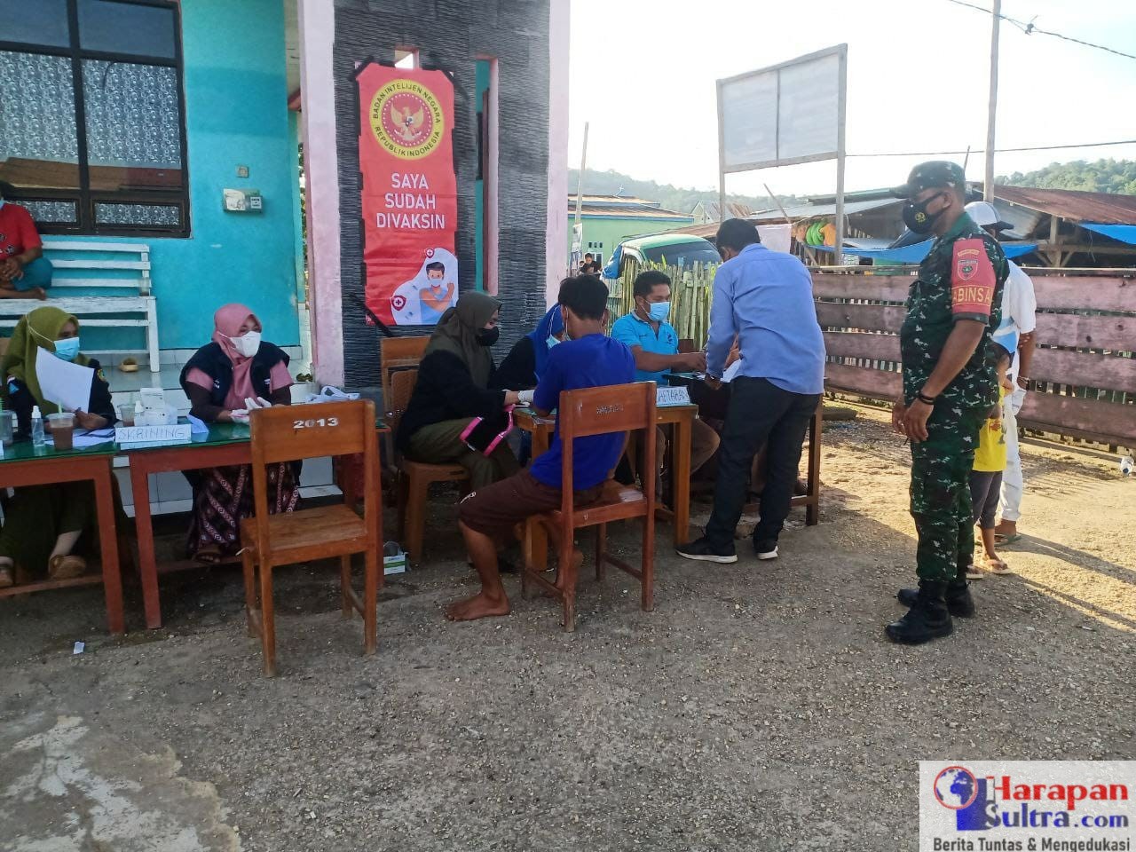 Koptu Syamsuddin memantu Pelaksanaan Vaksinasi
