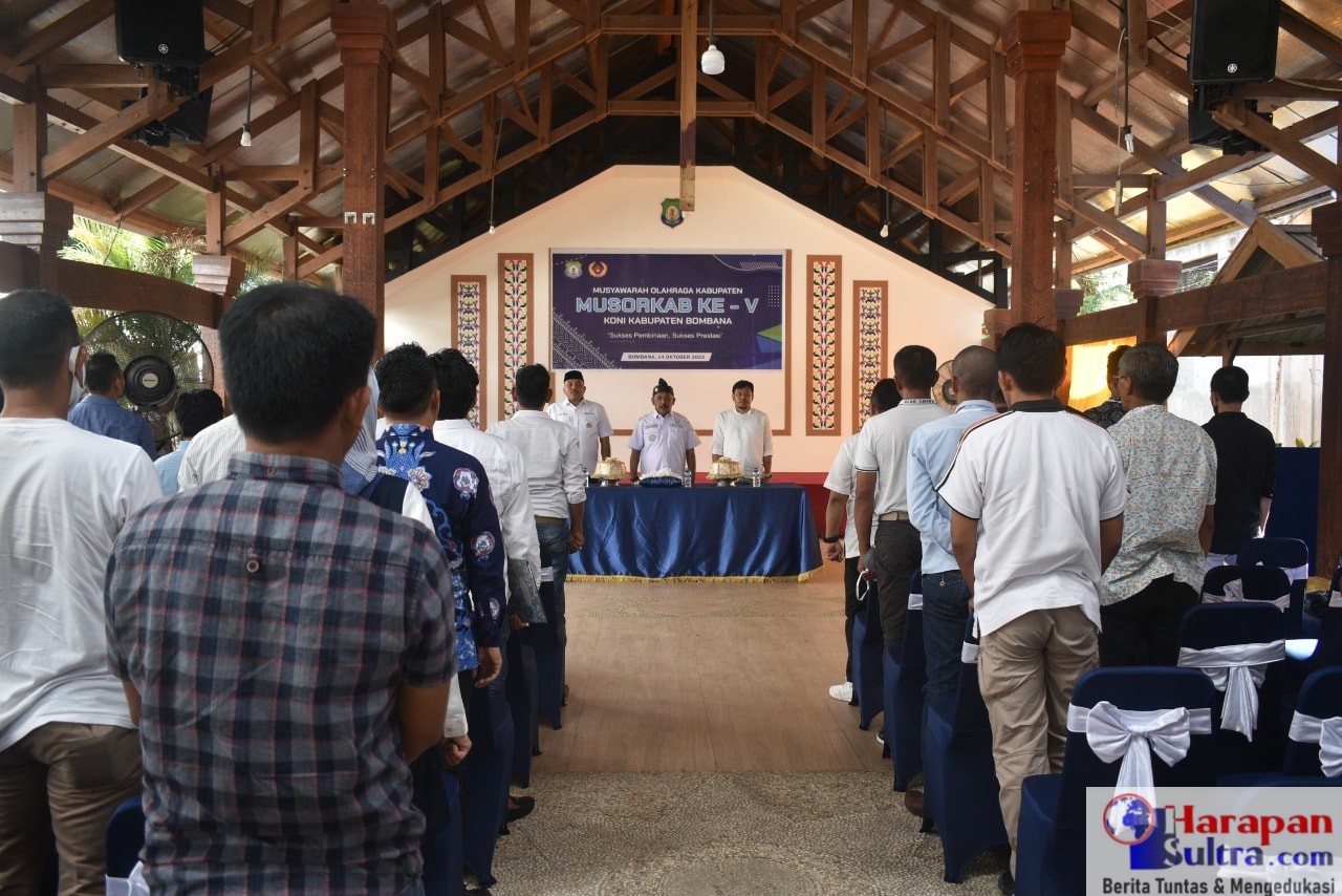 Suasana Musyawarah Olahraga Kabupaten V KONI Bombana