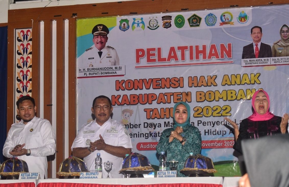 Ketua DPRD Bombana, Arsyad, S.Pd, SH.,MH saat menghadiri Pembukaan Pelatihan Konvensi hak Anak