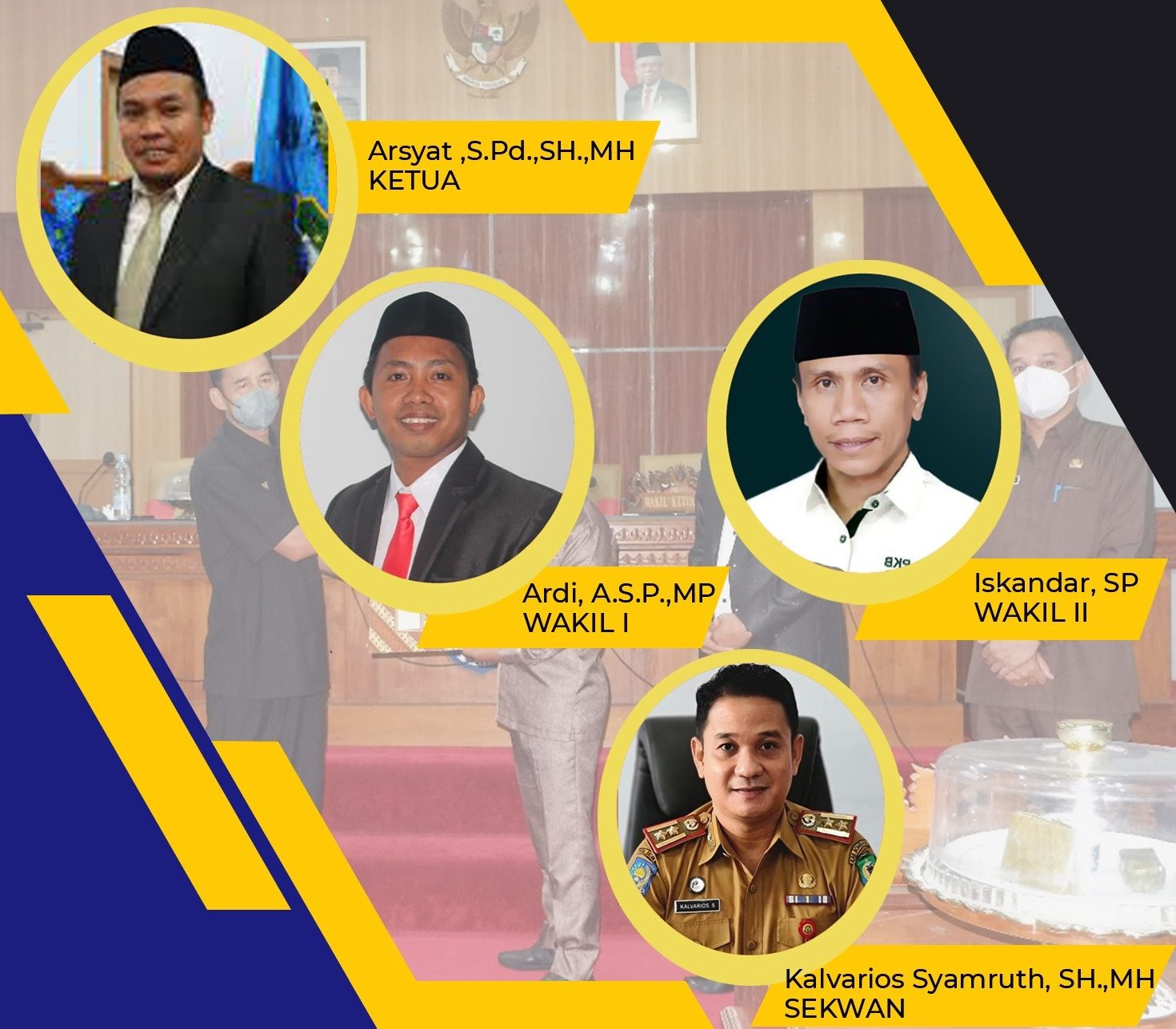 Pimpinan dan Sekwan DPRD Bombana