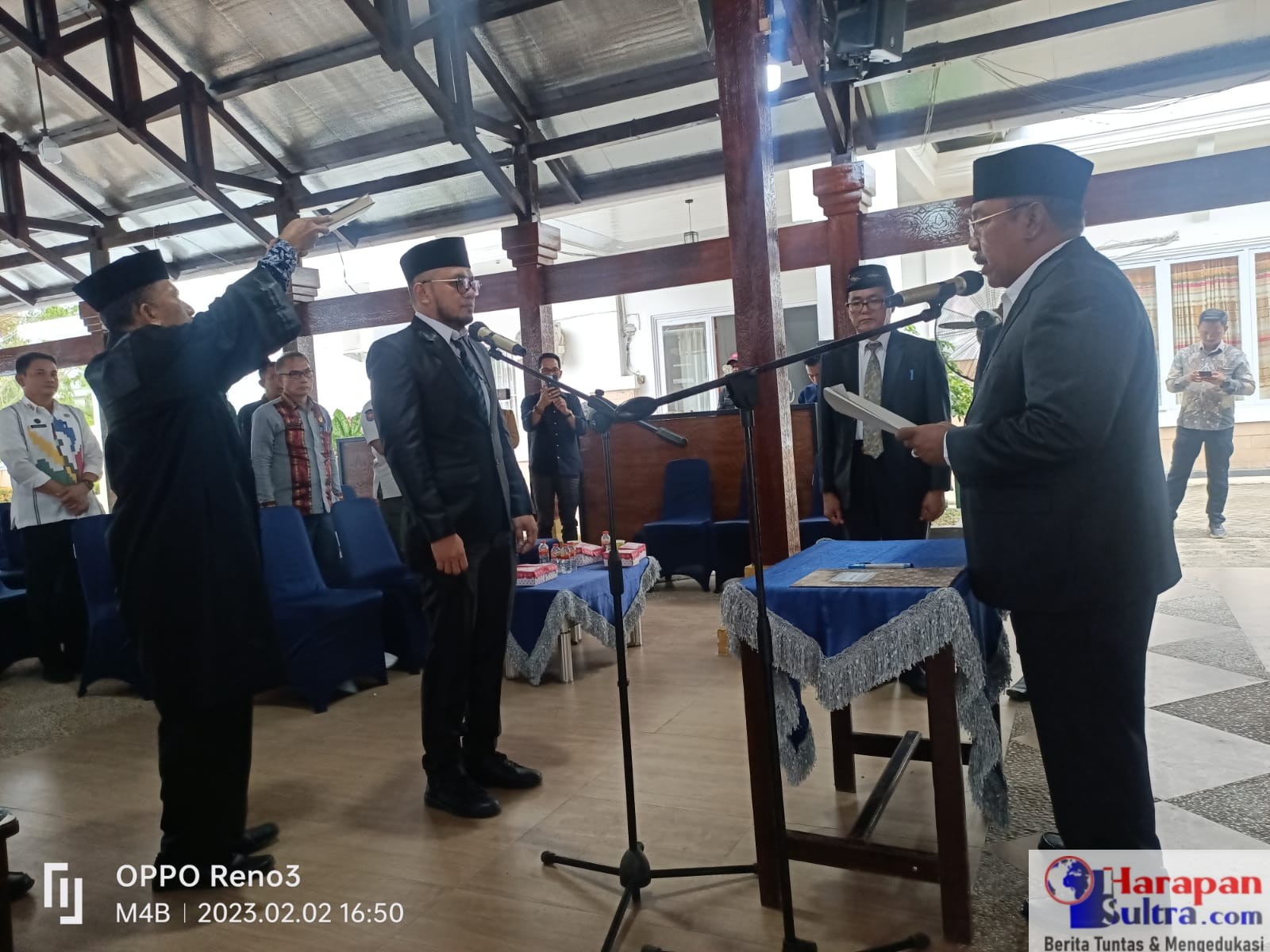 Erfan Hutama saat Dilantik sebagai Direktur Perusda Wonua Bombana.