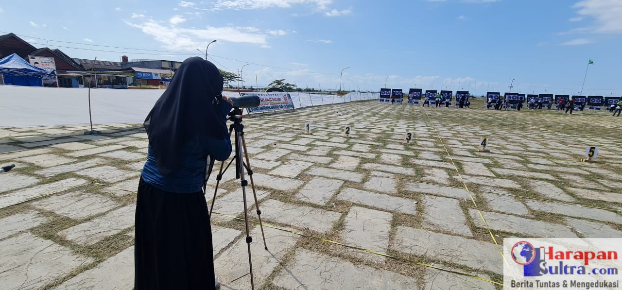 Foto : Para Atlit Panahan Tradisional sedang bertanding