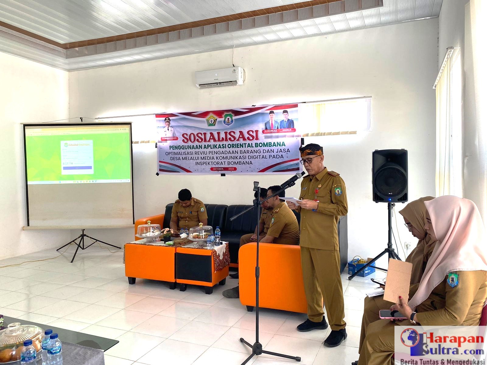 Inspektur Daerah Kabupaten Bombana, Muslihin, SP