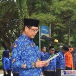 Sekretaris Daerah Kabupaten Bombana, Drs. Man Arfa, M.Si, Saat Membacakan Sambutan HKN Tahun 2023