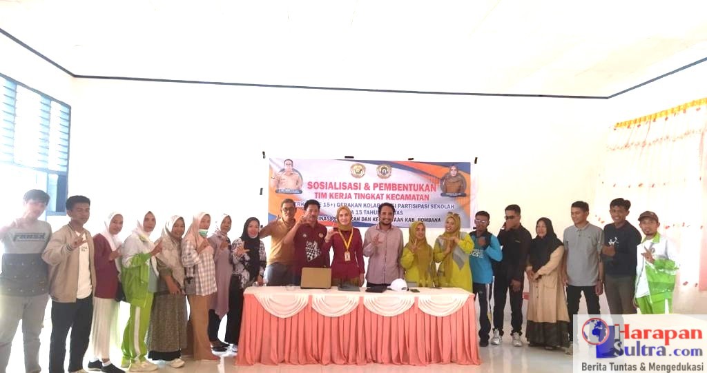 Sosialisasi dan Pembentukan Tim Kerja Tingkat Kecamatan (GERKOPASE 15+)