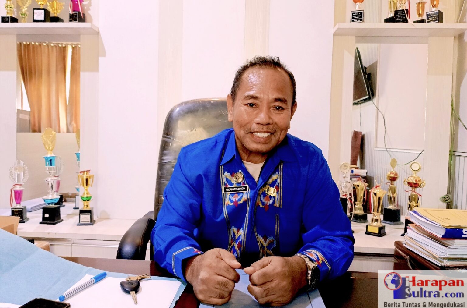 Kepala Dinas Kependudukan dan Pencatatan Sipil Kabupaten Bombana, Firdaus, S.Pd., MM,