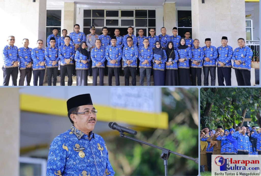 Penjabat Bupati Bombana, Drs. Edy Suharmanto, M.Si., memimpin upacara peringatan Hari Kesadaran Nasional