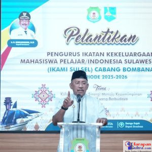 Bupati Bombana saat pelantikan IKAMI Sulsel Cab. Bombana Bupati Bombana saat pelantikan IKAMI Sulsel Cab. Bombana