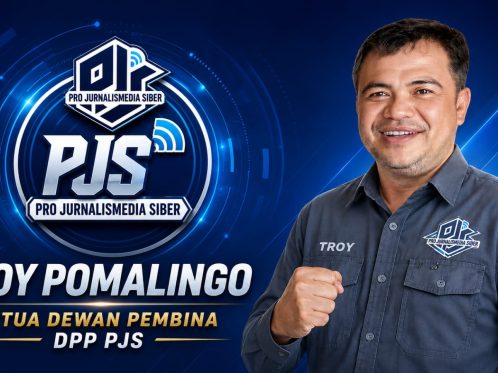 Troy Evelon Pomalingo Ketua Dewan Pembina Pro Jurnalis Media Siber (PJS)
