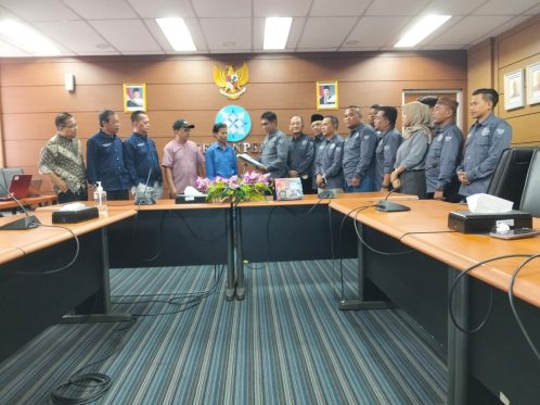 Dokumentasi Pada Saat penyerahan Dokumen Calon Konstituen Dewan Pers Di Kantor Dewan Pers.