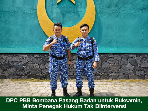 Keterangan Foto: Ketua DPC PBB Kabupaten Bombana, Yudi Utama Arsyad (kanan), bersama Sekretaris DPC PBB Bombana, Kusmardin, SH. Keduanya menegaskan sikap DPC PBB Bombana untuk membela H. Ruksamin dan meminta proses hukum berjalan objektif tanpa intervensi.